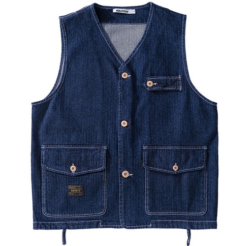 Denim uomo gilet senza - uomo,
