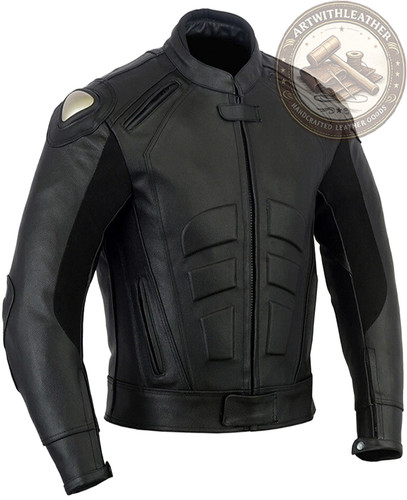 Giacca moto pelle - pelle, uomo